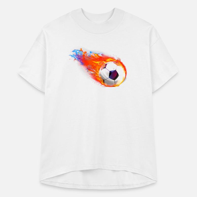 Fiery Speed Soccer Ball Design