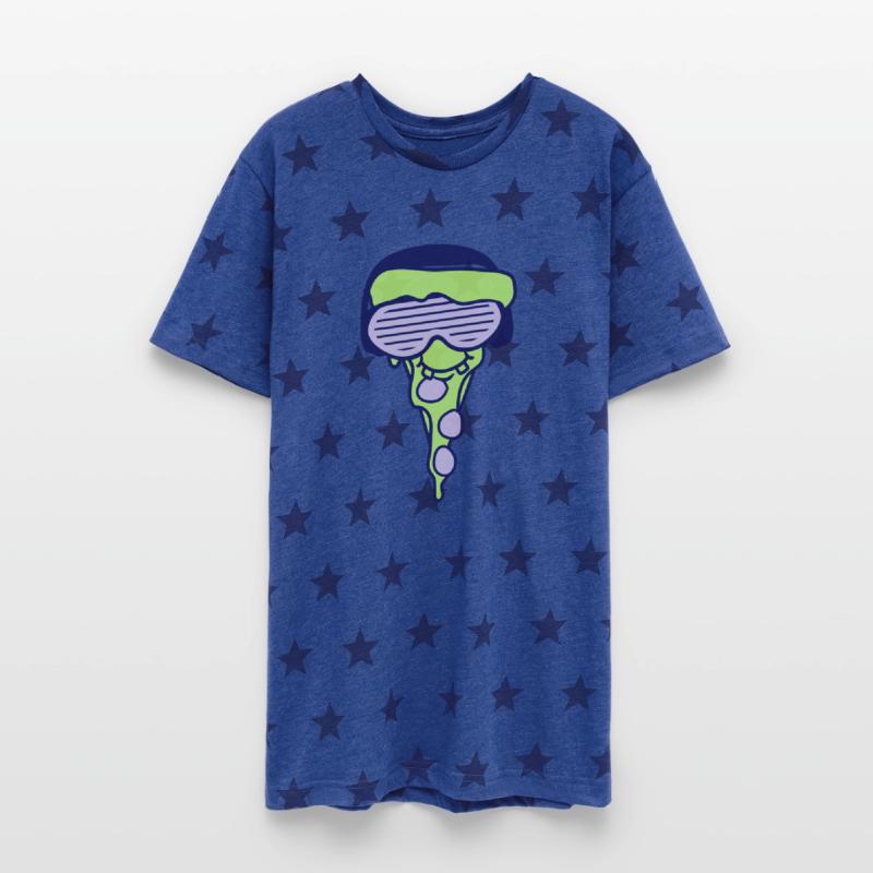Funny DJ Salami Pizza Slice Fast Food Music Party