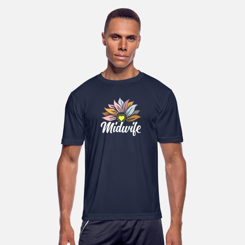 Midwife Floral Heart Emblem Art