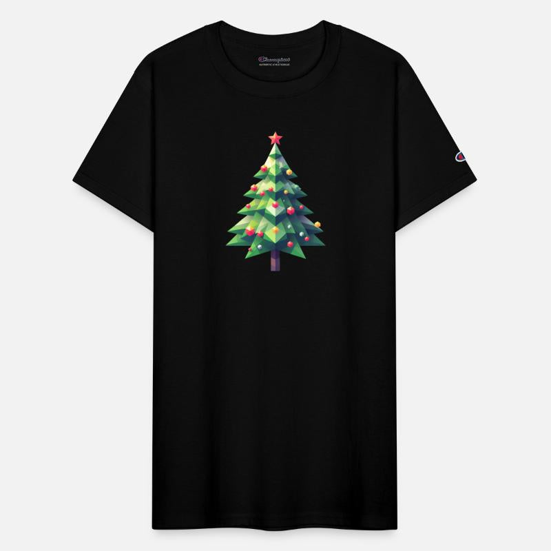 Polygonal Christmas Magic: The Faceted Pine Tree