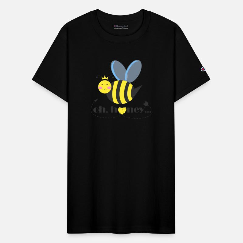 Princess Bee character with tiara says Oh Honey