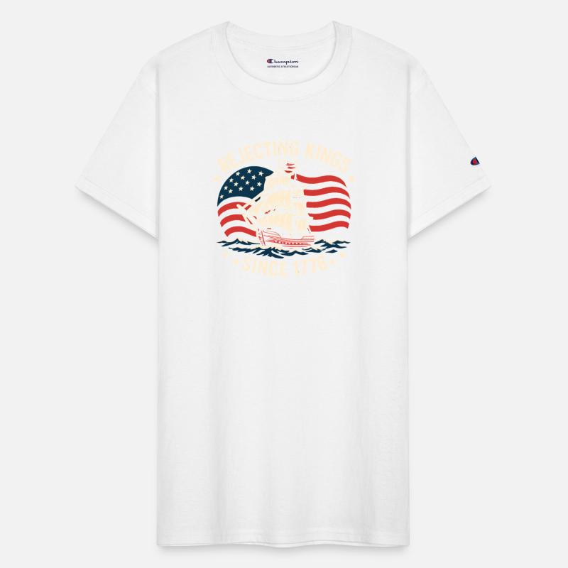 Rejecting Kings Since 1776 American Flag Ship