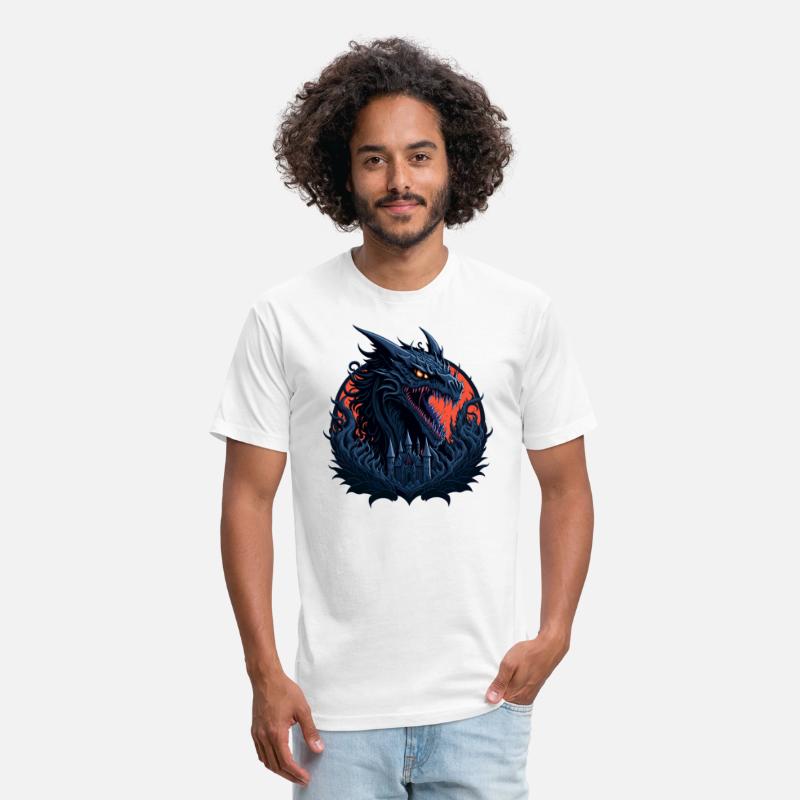 The dragon behind the castle