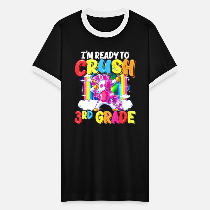 3rd Grade Dabbing Unicorn Back To School Girls