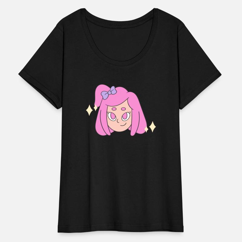 A girl with magical pink hair