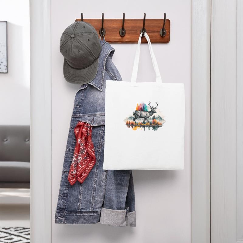 A majestic deer in ink painting style