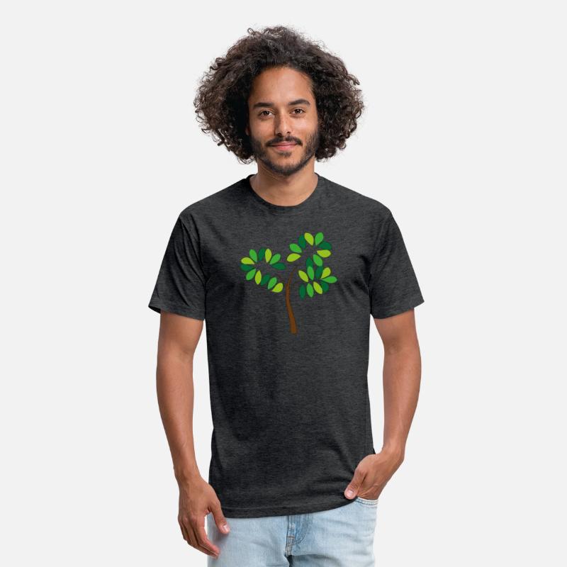 Abstract Green Leaf Tree Design