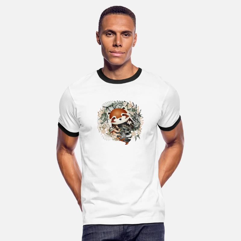 adorable little red panda bear in the jungle