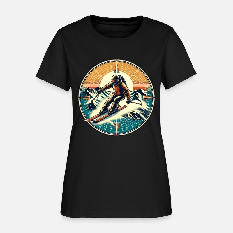 Adventurous Alpine Skiing Graphic