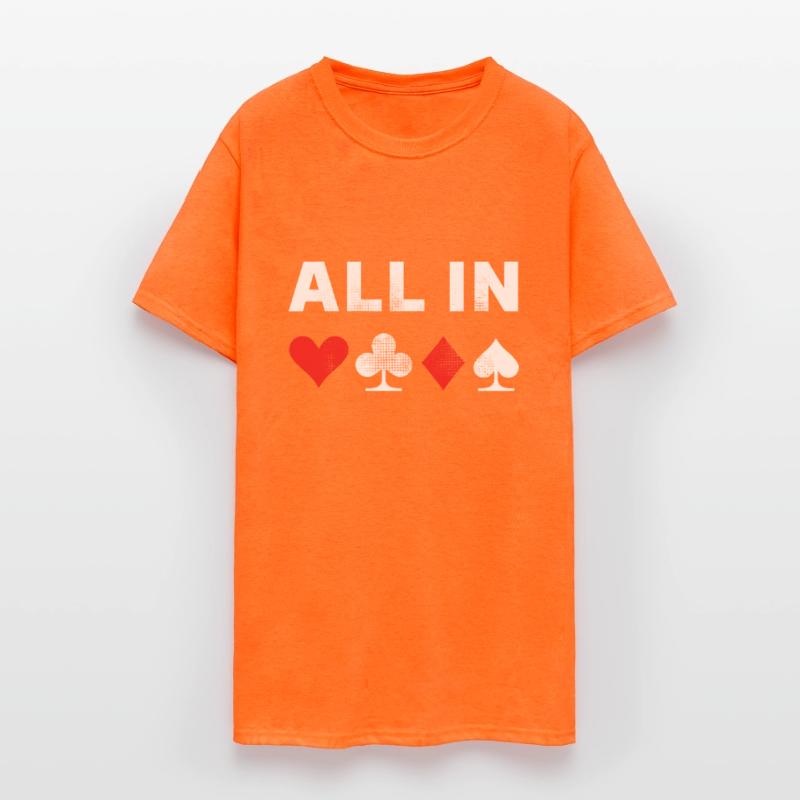 All In Texas Hold em Poker Gambling For Husband