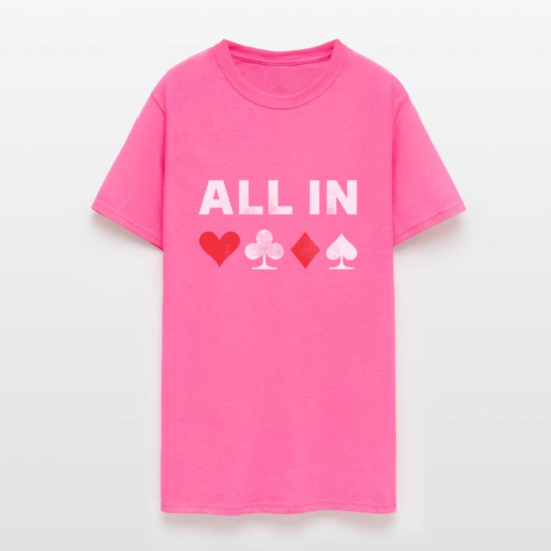 All In Texas Hold em Poker Gambling For Husband