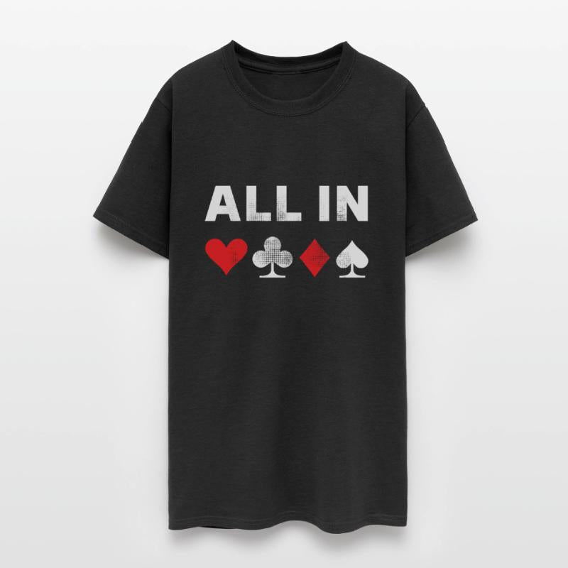 All In Texas Hold em Poker Gambling For Husband
