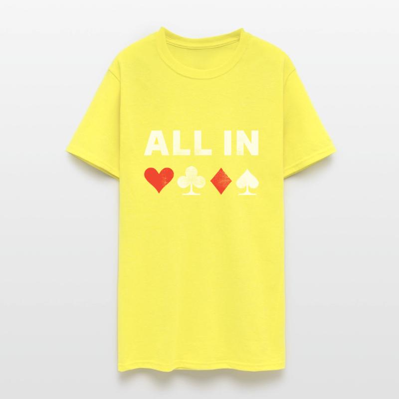 All In Texas Hold em Poker Gambling For Husband