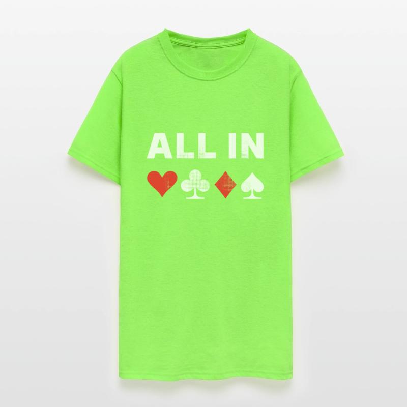 All In Texas Hold em Poker Gambling For Husband