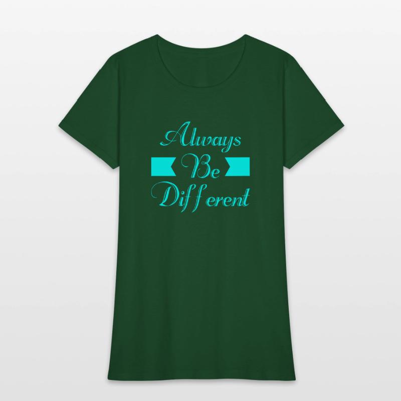 Always Be Different Typography T shirt Design