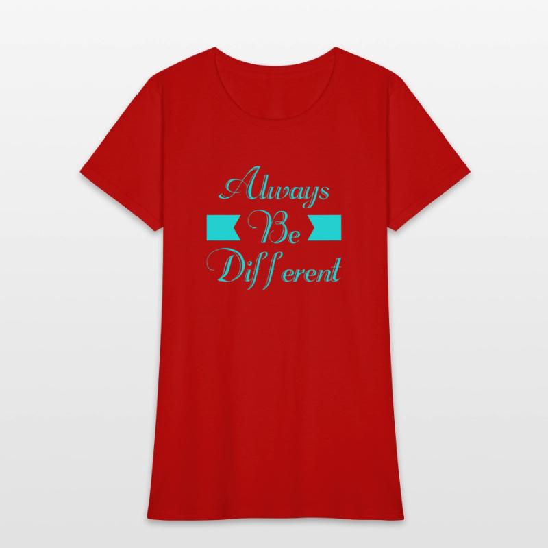 Always Be Different Typography T shirt Design