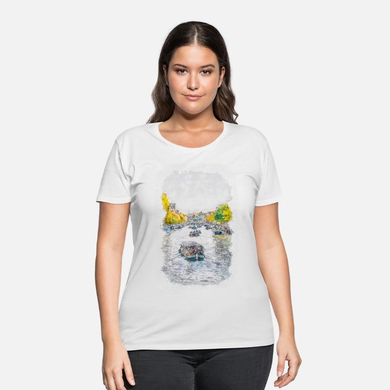 Amsterdam Water Canal Watercolor