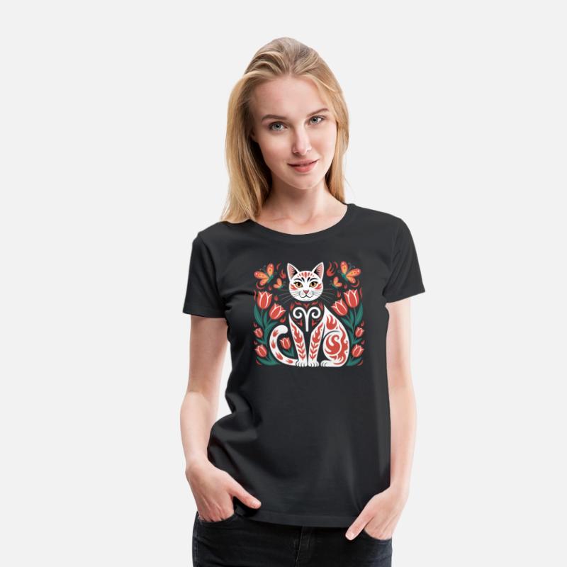 Aries Zodiac Cat Folk Style