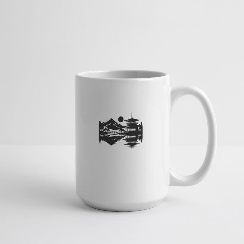 Asian Landscape Of Silent Japanese Temples