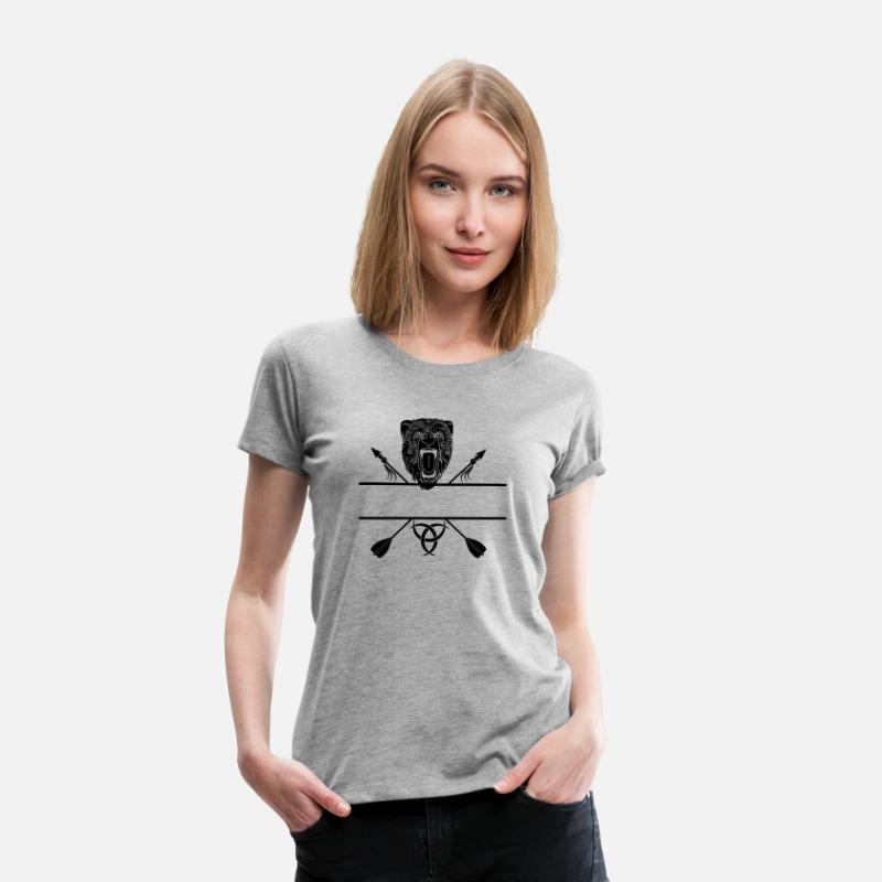 Bear head and two arrows