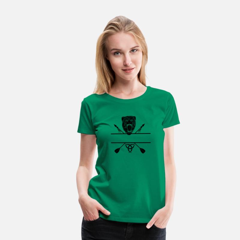 Bear head and two arrows