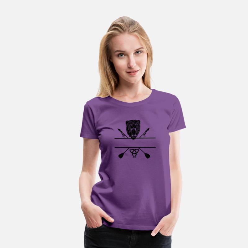 Bear head and two arrows