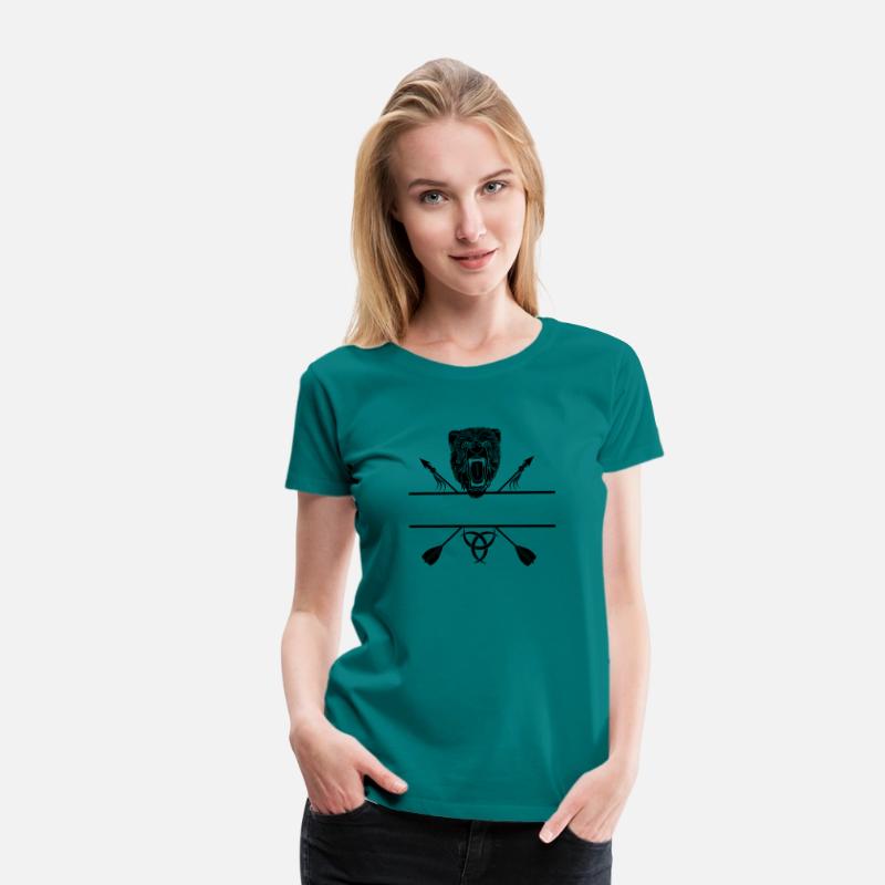Bear head and two arrows