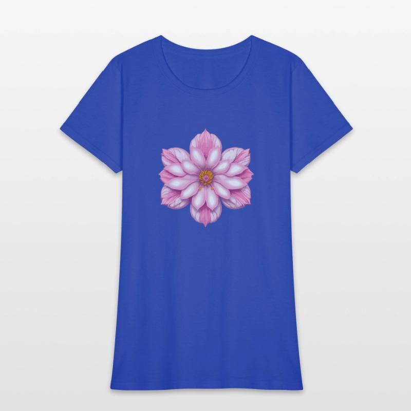Blooming cherry pink flower