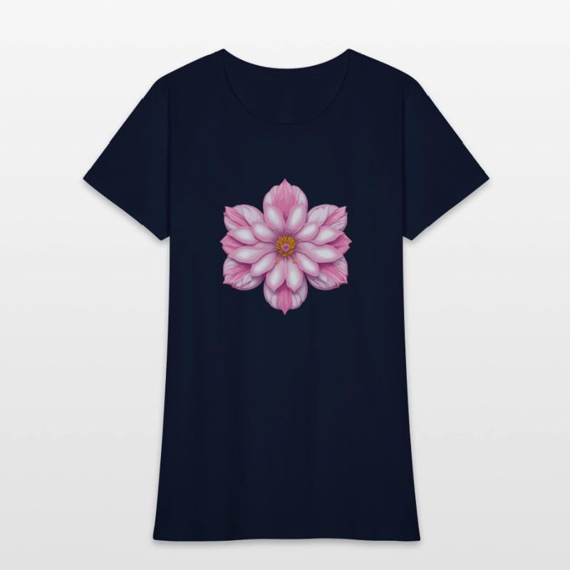 Blooming cherry pink flower