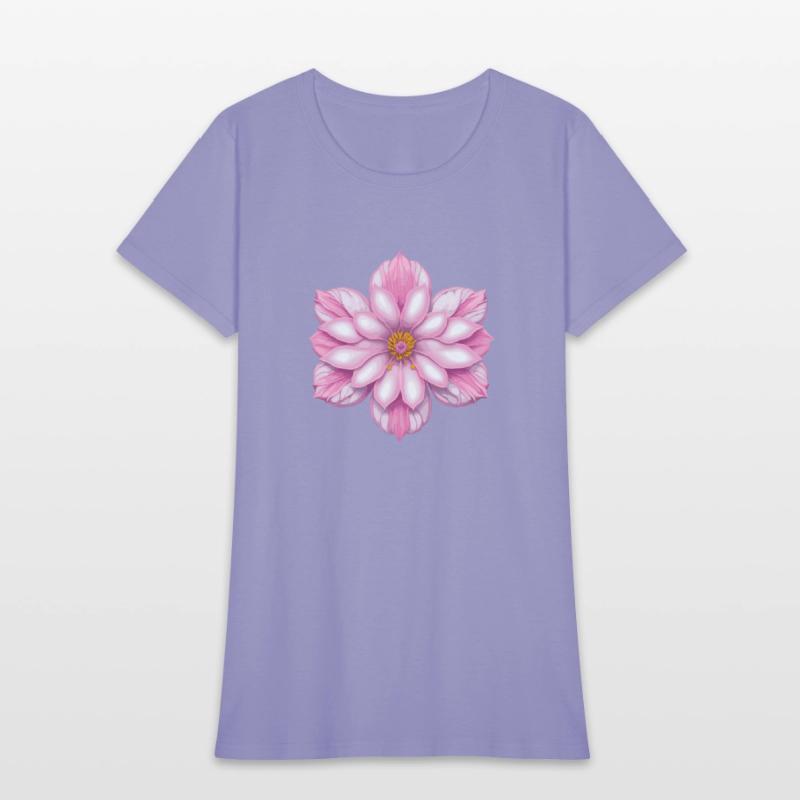 Blooming cherry pink flower