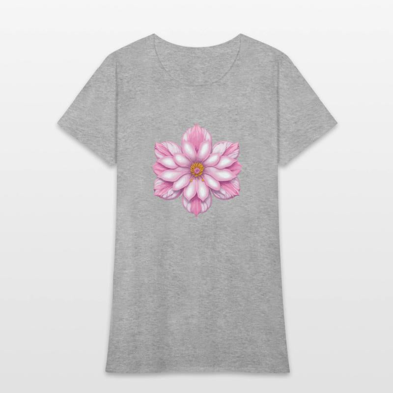 Blooming cherry pink flower
