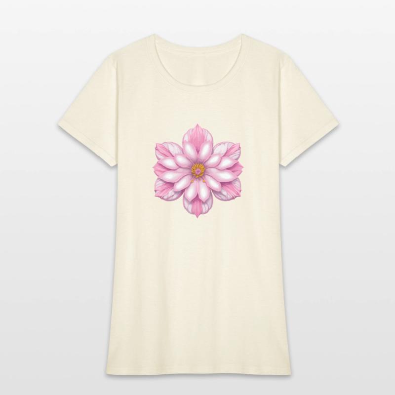 Blooming cherry pink flower