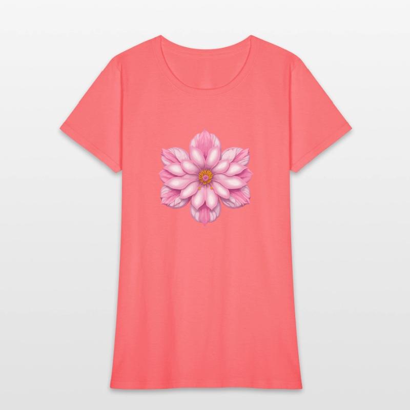 Blooming cherry pink flower