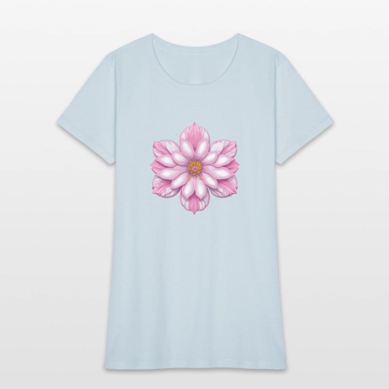 Blooming cherry pink flower