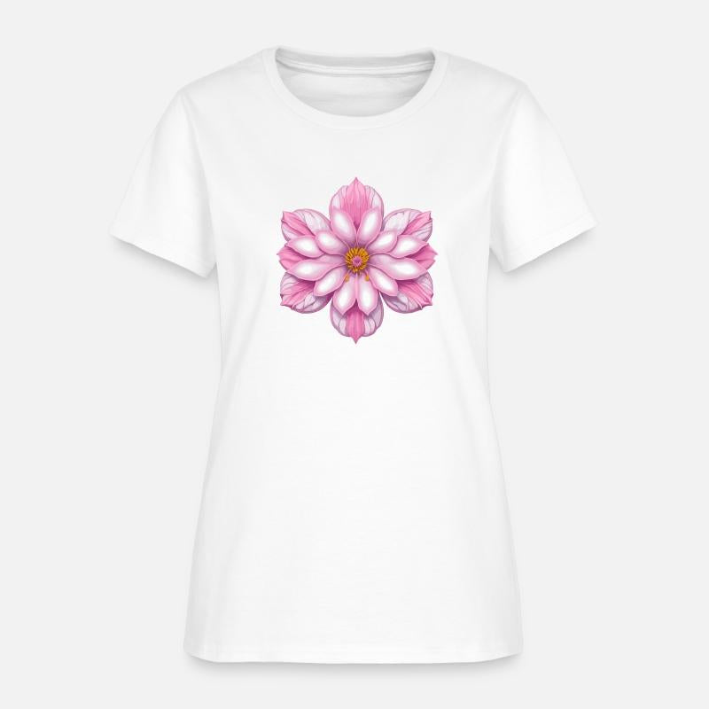 Blooming cherry pink flower