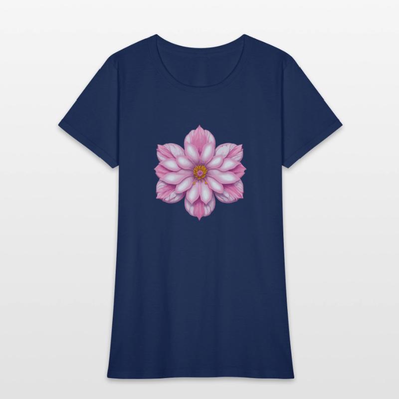 Blooming cherry pink flower