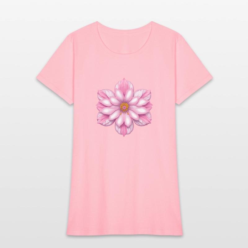 Blooming cherry pink flower