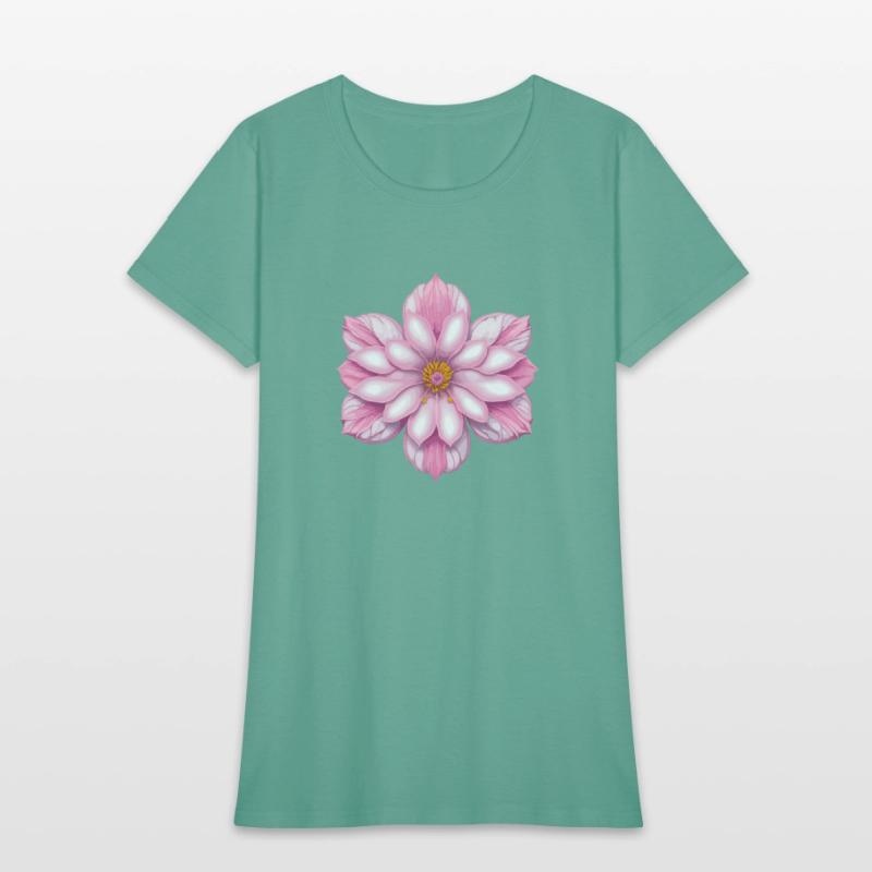 Blooming cherry pink flower
