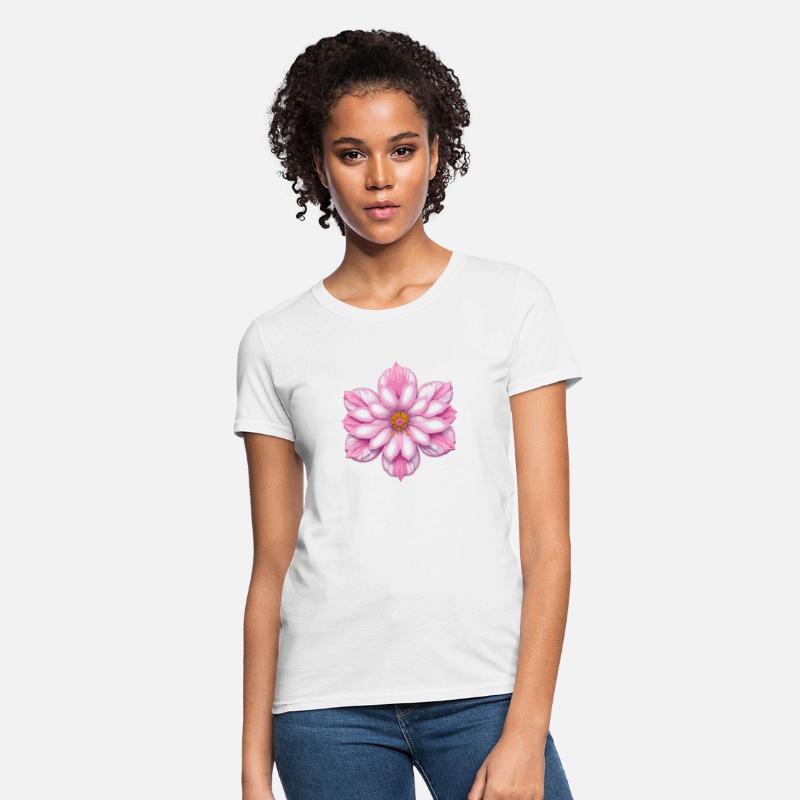 Blooming cherry pink flower