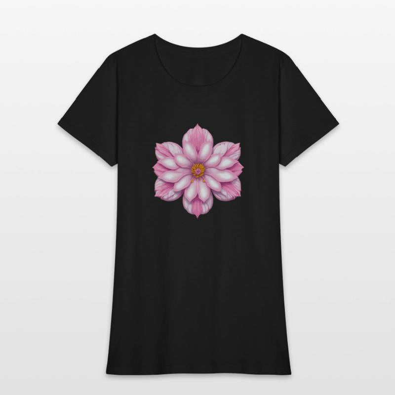 Blooming cherry pink flower