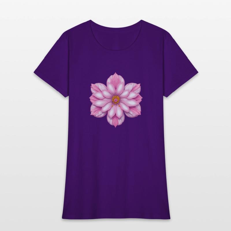 Blooming cherry pink flower