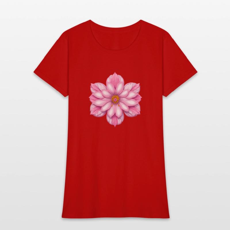 Blooming cherry pink flower