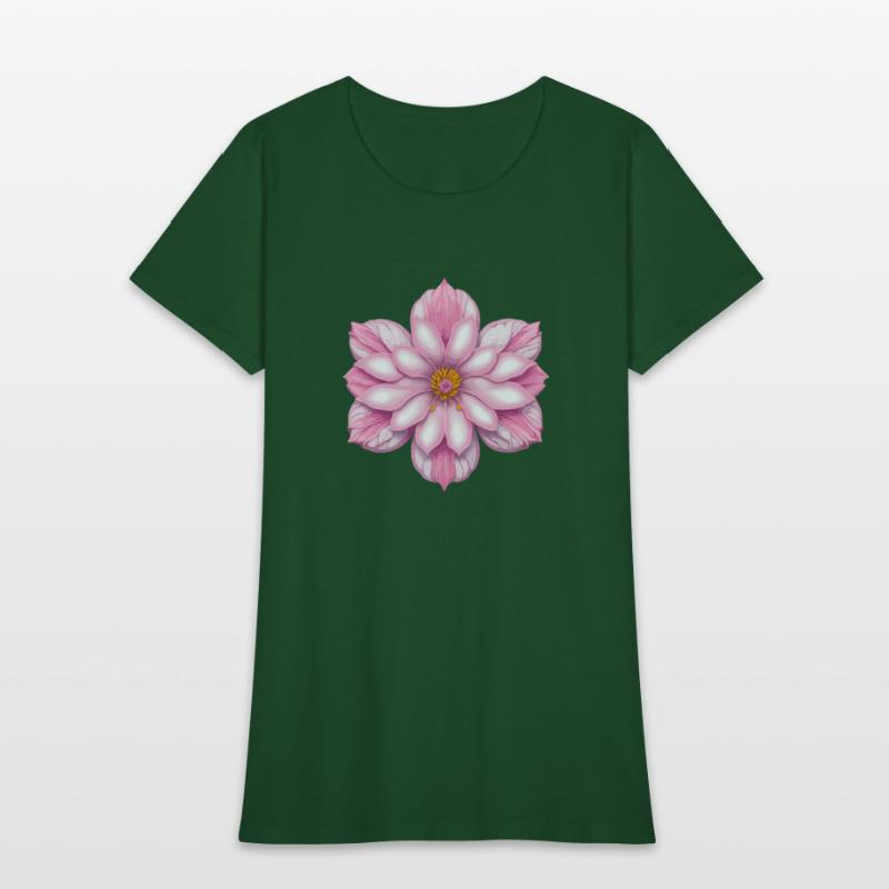 Blooming cherry pink flower