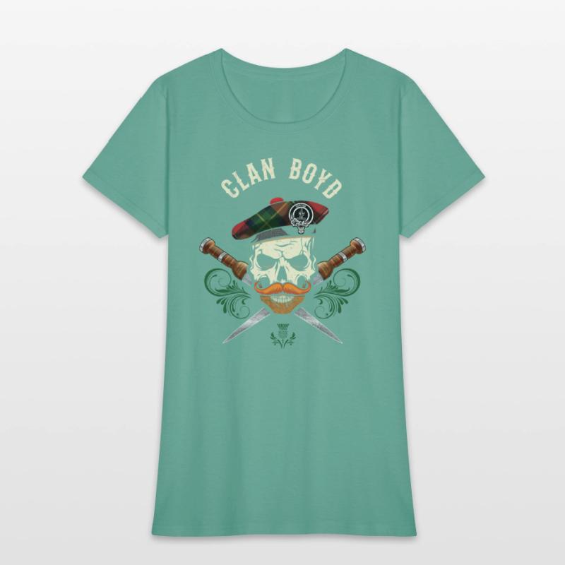 Clan Boyd Scottish Skull Crest Badge Dirk