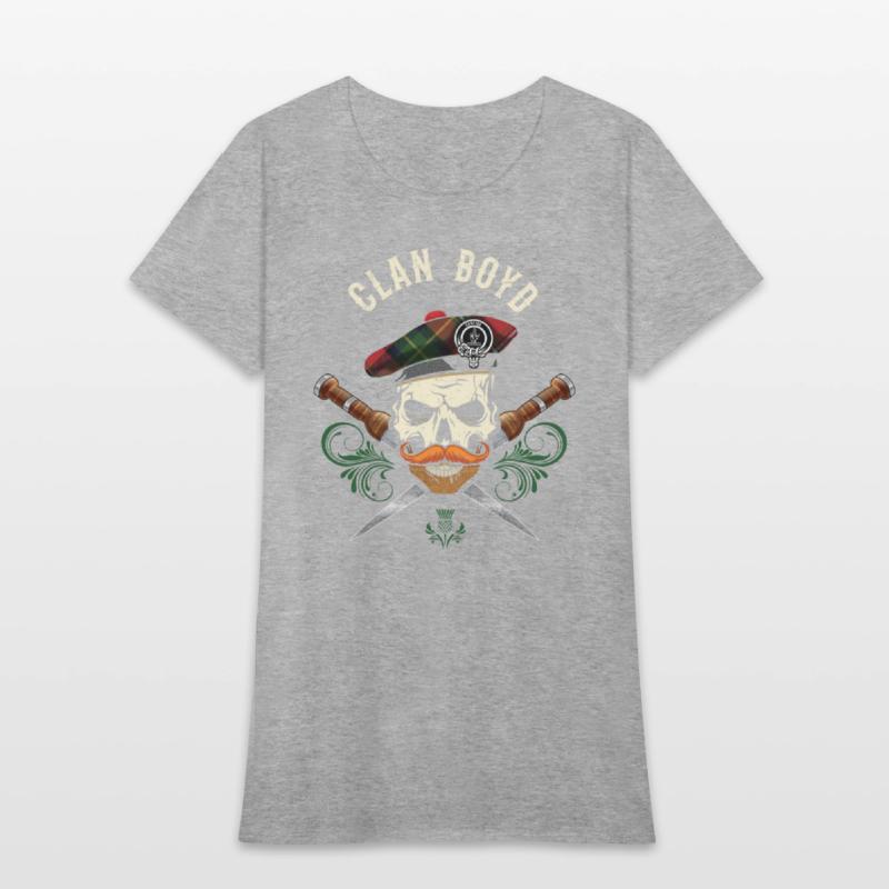 Clan Boyd Scottish Skull Crest Badge Dirk