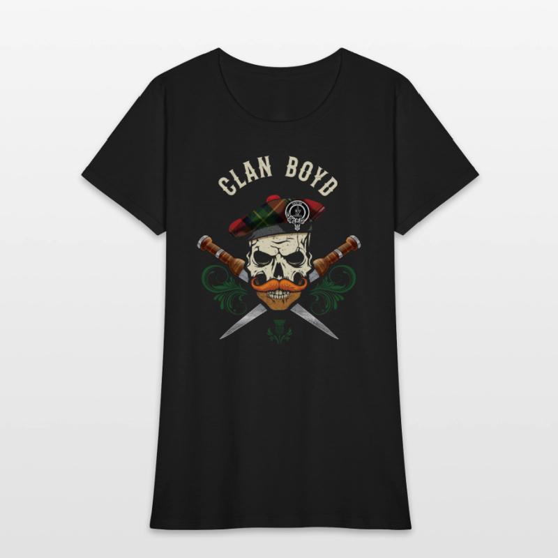 Clan Boyd Scottish Skull Crest Badge Dirk