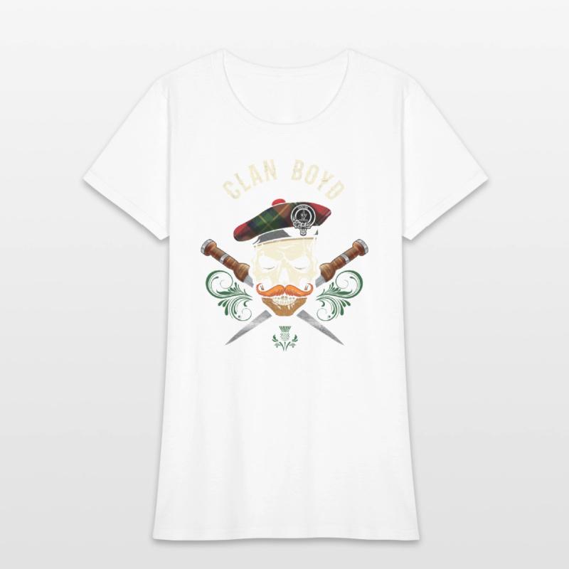 Clan Boyd Scottish Skull Crest Badge Dirk