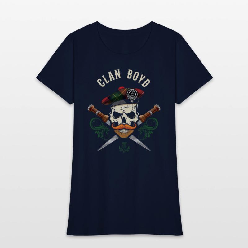 Clan Boyd Scottish Skull Crest Badge Dirk