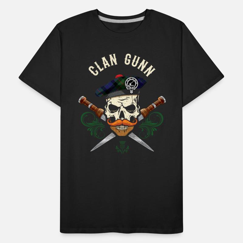 Clan Gunn Scottish Skull Crest Badge Dirk