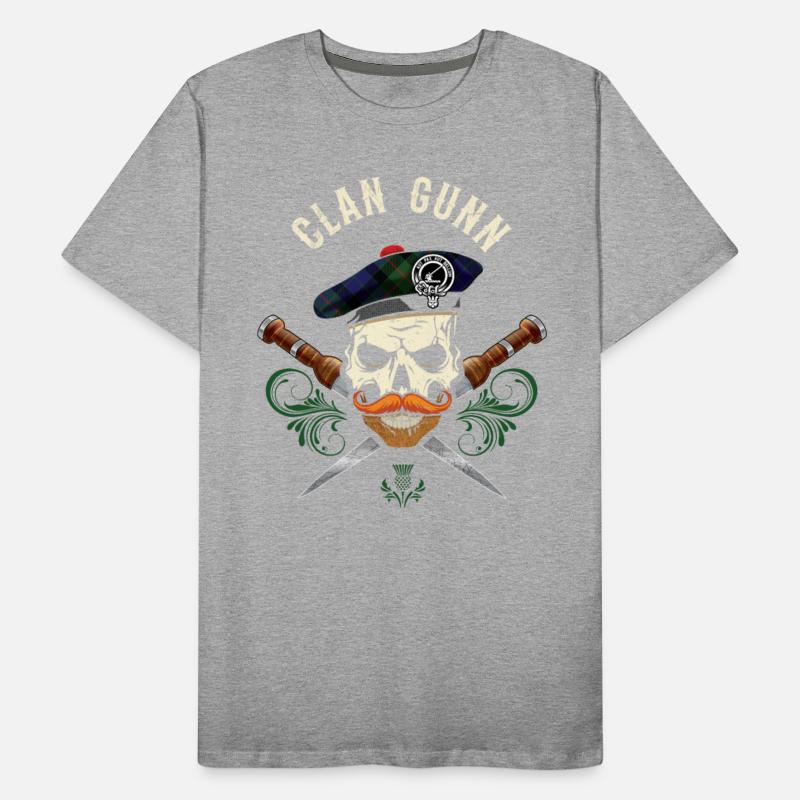 Clan Gunn Scottish Skull Crest Badge Dirk
